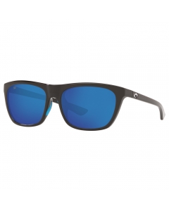 Costa Del Mar Cheeca Women's Square 580G Sunglasses - Shiny Black Frame / Blue Lens