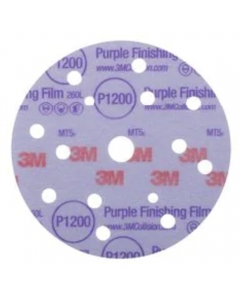 3M Hookit Purple Finishing Film Abrasive Disc 260L, 150 mm, 15 Hole