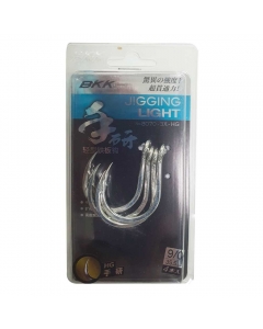 BKK 8070-3X-HG Jigging Light Hook (Size: 9/0), Pack of 4