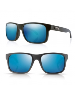 Tonic Mo Polarized Sunglasses - Matte Black / Blue Mirror