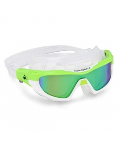 Aqua Sphere Vista Pro Green Mirrored Swimming Goggles - Lime/White