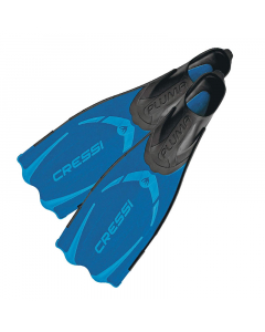 Cressi Pluma Adult Snorkeling Pocket Fins (Blue/Azure)