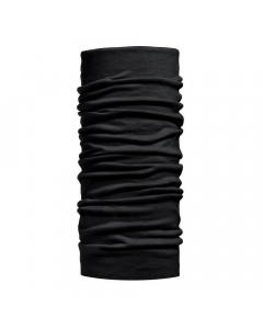Buff Lightweight Merino Wool Neckwarmer - Solid Black