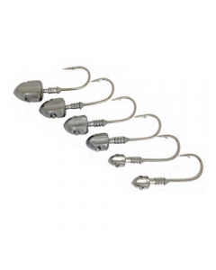 Catch Pack of 4 The Harrier Jigheads With 3/0 Stainless Steel Hook/Wire Angled Attachment