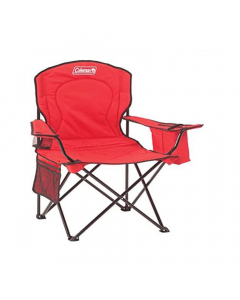 Coleman Adult Quad Chair with Cooler - Red