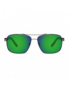 Nines Delta DE085-P Polarized Sunglasses (Amber Brown Lens Green Mirror)