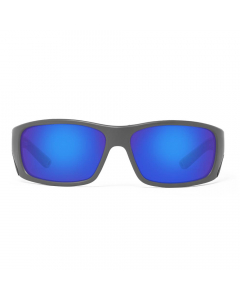 Nines Fork FR134-P Polarized Sunglasses (Matte Gray / Gray Lens Deep Blue Mirror)