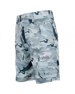 Aftco Tactical Fishing Shorts - Green Camo
