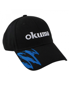 Okuma Motif Cotton Fishing Cap (Black/Blue)