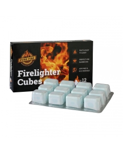 Pure Fire White Paraffin Lighter Cubes - Pack of 12