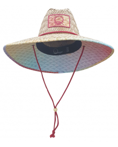 Qassar Sunshade Straw Wood Hat - Sherry