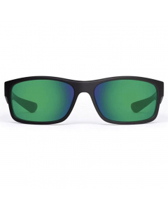 Nines Santee SA015-P Polarized Sunglasses (Amber Brown Lens Green Mirror)