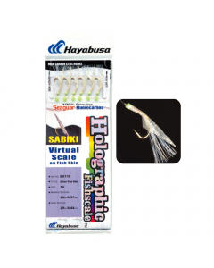 Hayabusa Silver Flasher Fish Skin Sabiki