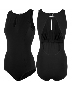 Speedo Women's Vivashine Printed 1-Piece Swimsuit - Black
