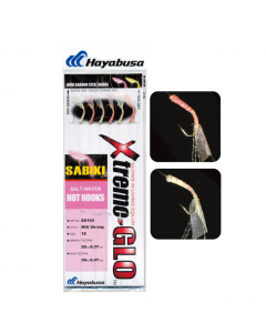Hayabusa Mix Shrimp Sabiki, Glow Finish (Size: 14)
