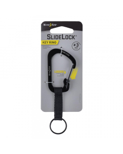 Nite Ize SlideLock Key Ring Stainless Steel - Black 