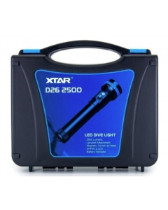 Xtar D26 2500 Lumens Diving Flashlight Full Set