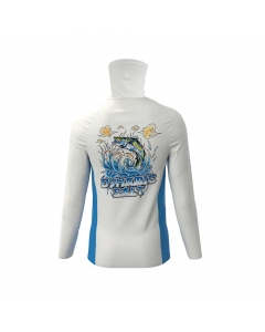 Dynamic Salt Performance Shirt with Facemask (Blue)