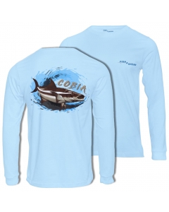 Fish2spear Long Sleeve Performance Shirt - Cobia - Blue
