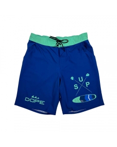 Fish2spear Board Shorts - SUP (Navy Blue with Green)