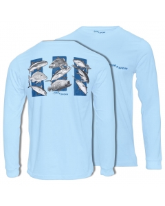 Fish2spear Long Sleeve Performance Shirt - All in One - Blue