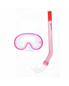 Seafans Dolphin Kids Snorkel Combo (Pink)