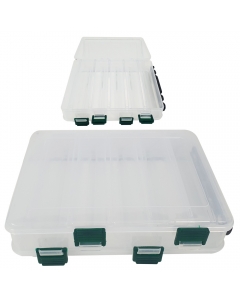 Littma Double Sided Lure Case - 12 compartments - Clear