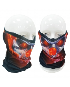 Maillot Multifunctional Face Shield #023 Flaming Skull