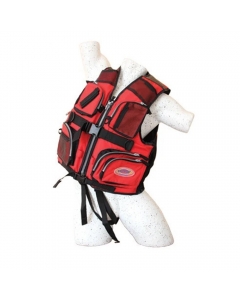 RTM Angler Deluxe Life Jacket - Size: XL/XXL (Red) 