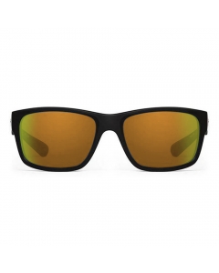 Nines Toledo Polarized Sunglasses (Matte Black / Amber Brown Lens Orange Mirror)