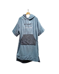 Fish2spear Poncho Towel (Grey/Turquoise)